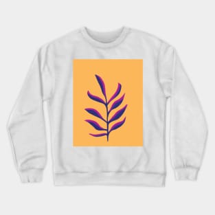 Cute purple and orange leaf design Crewneck Sweatshirt